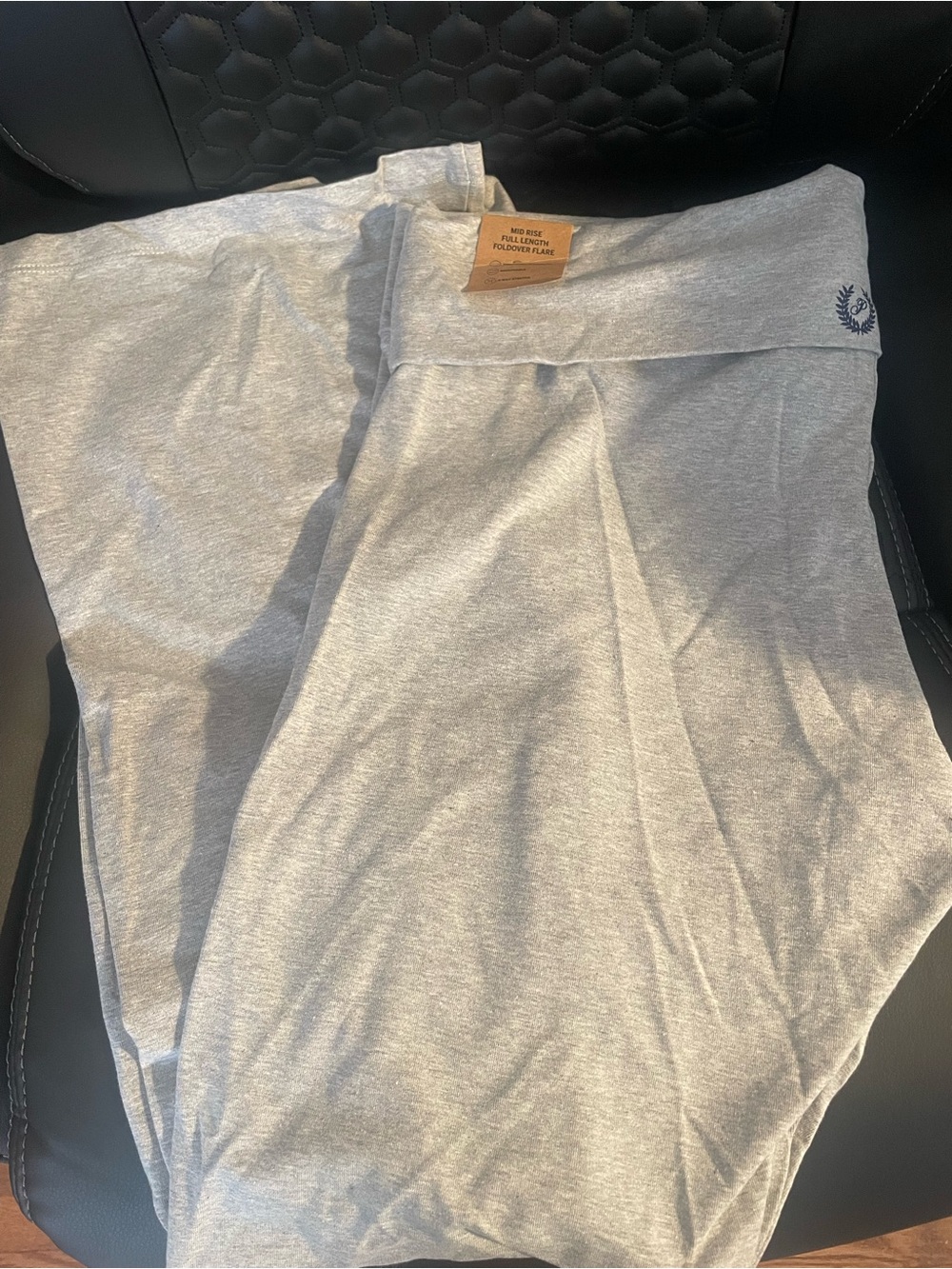 XXL PINK Midrise Full Length Foldover Flare Yogas